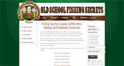 Desktop Screenshot of oldschoolfishingsecrets.com