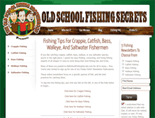 Tablet Screenshot of oldschoolfishingsecrets.com